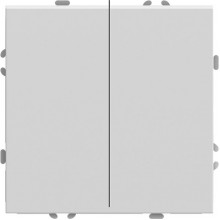 Выключатель с/у 2-кл 10А, IP20, STEKKER Эмили [RSW10-5104-01] белый фарфор soft touch