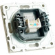 Розетка с/у компьютерная 1xRJ45, IP20, STEKKER Эмили [RST00-5117-01][12] белый фарфор soft touch