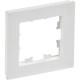 Рамка 1п, IP20, IEK BRITE РУ-1-Бр [BR-M12-51-K01] белый рифленый