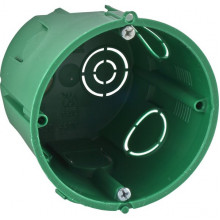 Коробка установочная с/у для твердых стен d68(65)*60мм, Systeme Electric [IMT351011] зеленый
