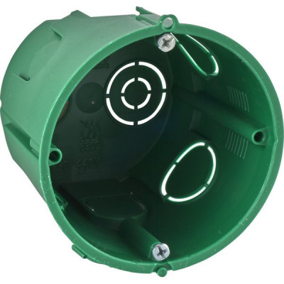 Коробка установочная с/у для твердых стен d68(65)*60мм, Systeme Electric [IMT351011] зеленый