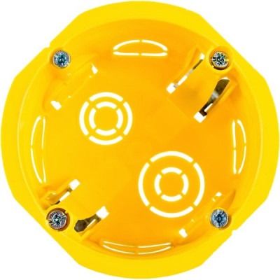 Коробка установочная с/у для полых стен d68(65)*45мм, лапки, Systeme Electric [IMT351501] желтый