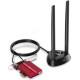 Адаптер Wi-Fi Cudy WE4000 трехдиапазонный, 2.4/5/6ГГц, до 5378 Мбит/с, 2х5dBi внеш. ант., BT, PCI-E