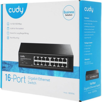 Коммутатор Cudy GS1016 16port 100/100/1000TX неуправляемый