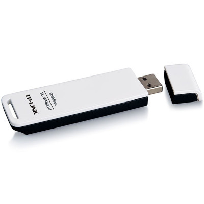 Адаптер Wi-Fi TP-LINK TL-WN821N N300, 2.4ГГц, до 300 Мбит/с, внутренняя антенна, USB