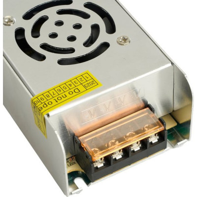 Блок питания 12V 350W, IP20, металл решетка узкий, Feron [21499]