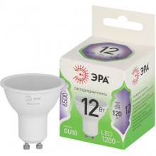 Лампа LED GU10/MR16 софит, 12W, 6500K, 1200Лм, ЭРА GL [LED MR16-12W-865-GU10 GL]