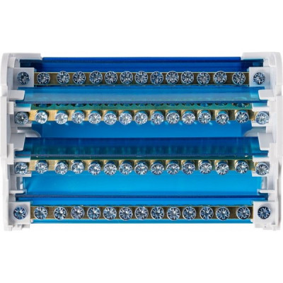 Шины на DIN-рейку в корпусе (кросс-модуль) 4х15, 125А, Smartbuy [SBE-bc0-4-15][50]