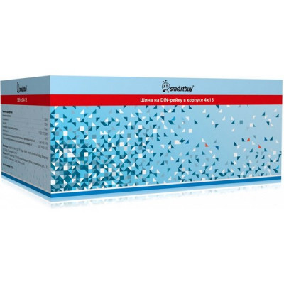 Шины на DIN-рейку в корпусе (кросс-модуль) 4х15, 125А, Smartbuy [SBE-bc0-4-15][50]