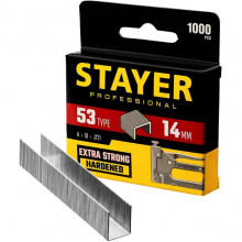 Скобы для степлера 11,4*0,7мм, тип 53, 14мм, прочные, уп.1000шт., STAYER Professional [3159-14_z02]