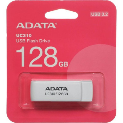 Накопитель USB Flash 128Gb A-DATA UC310 белый, USB3.2