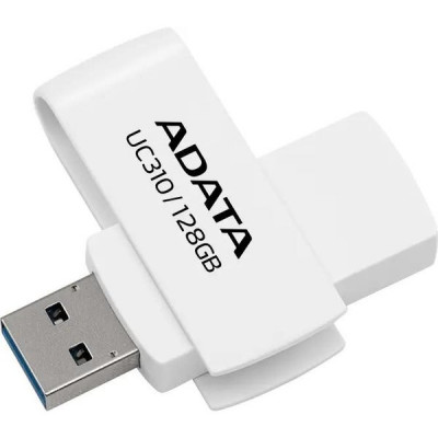 Накопитель USB Flash 128Gb A-DATA UC310 белый, USB3.2