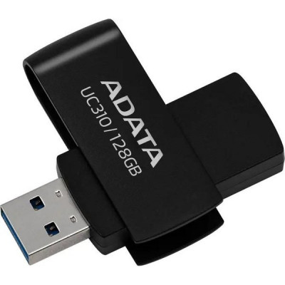 Накопитель USB Flash 128Gb A-DATA UC310 черный, USB3.2