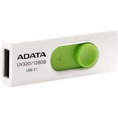 Накопитель USB Flash 128Gb A-DATA UV320 белый/зеленый, USB3.2