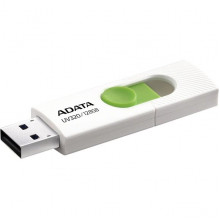 Накопитель USB Flash 128Gb A-DATA UV320 белый/зеленый, USB3.2