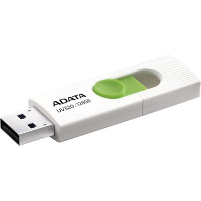 Накопитель USB Flash 128Gb A-DATA UV320 белый/зеленый, USB3.2