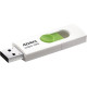 Накопитель USB Flash 128Gb A-DATA UV320 белый/зеленый, USB3.2