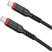 Кабель Type-C - Type-C, 1.0м, 3А, 60Вт, Hoco X59, черный