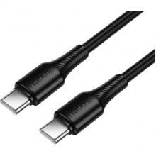 Кабель Type-C - Type-C, 1.0м, 3А, 60Вт, Hoco X120, черный