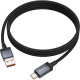 Кабель USB - Type-C, 1.0м, 5А, Hoco X118, с дисплеем, черный