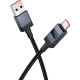 Кабель USB - Type-C, 1.0м, 5А, Hoco X118, с дисплеем, черный