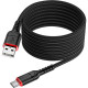 Кабель USB - Type-C, 2.0м, 3А, Hoco X59, черный