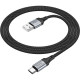 Кабель USB - Type-C, 1.0м, 3А, Hoco X102, черный