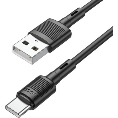 Кабель USB - Type-C, 1.0м, 3А, Hoco X83, черный