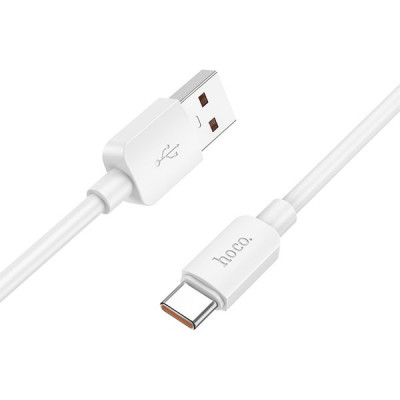 Кабель USB - Type-C, 1.0м, 6А, Hoco X96, белый