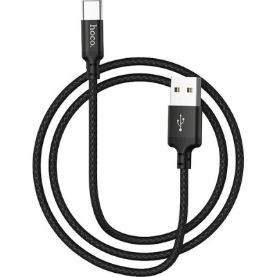 Кабель USB - Type-C, 1.0м, 3А, Hoco X14, красный