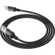 Кабель USB - Type-C, 2.0м, 3А, Hoco X14, черный