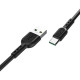 Кабель USB - Type-C, 1.0м, 5А, Hoco X33, черный