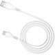 Кабель USB - Type-C, 1.0м, 3А, Hoco X37, белый