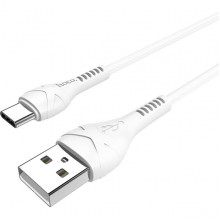 Кабель USB - Type-C, 1.0м, 3А, Hoco X37, белый