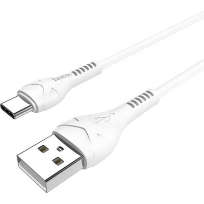 Кабель USB - Type-C, 1.0м, 3А, Hoco X37, белый