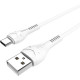 Кабель USB - Type-C, 1.0м, 3А, Hoco X37, белый