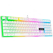 Клавиатура Jet.A PANTEON M187, с LED-подсветкой RAINBOW, черная, USB