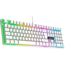 Клавиатура Jet.A PANTEON M397, с подсветкой RGB LIGHT PANTEON M397, белая, USB