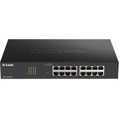 Коммутатор D-Link DGS-1100-16V2/A2A настраиваемый L2 16x10/100/1000BASE-T