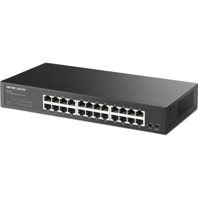 Коммутатор Mercusys MS124GS, 24 порта Ethernet 1000 Мбит/с