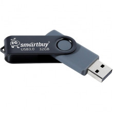 Накопитель USB Flash 32Gb SmartBuy Twist Black, USB 3.0