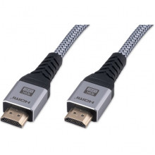 Кабель HDMI-HDMI 19M/19M  2.0м, v2.2, позол. контакты, экран, 16К, Cablexpert [CCP-HDMI16K-2M]