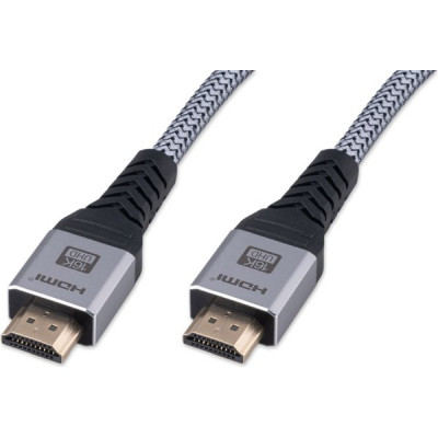 Кабель HDMI-HDMI 19M/19M  2.0м, v2.2, позол. контакты, экран, 16К, Cablexpert [CCP-HDMI16K-2M]