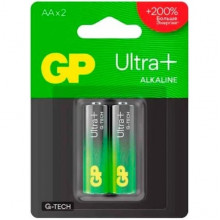 Батарейка GP AA LR06 Ultra Plus G-TECH Alkaline [BL2/20] [GP 15AUPA21-2CR2]