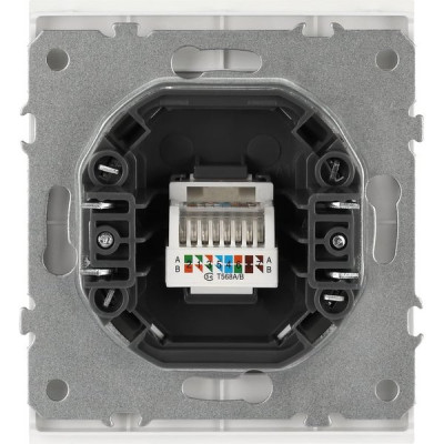 Розетка с/у компьютерная RJ45, ЭРА Arktik [16-3107-01] белый