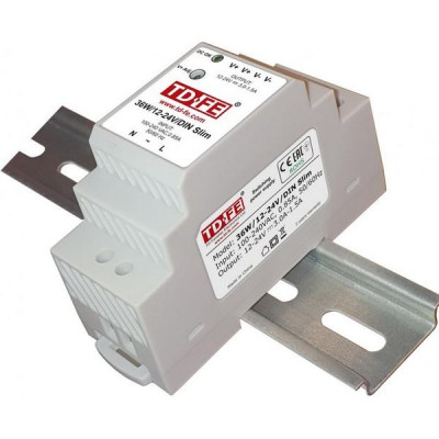 БП DIN 12В-24В DIN FARADAY 36W/12-24V/DIN slim