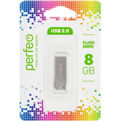Накопитель USB Flash 8Gb Perfeo M13 Metal Series