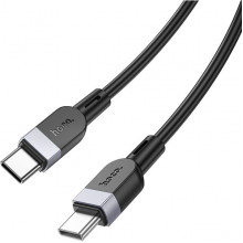 Кабель Type-C - Type-C, 3.0м, 3А, 60Вт, Hoco X109, силикон, черный [HC-36377]