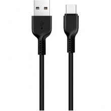 Кабель USB - Type-C, 3.0м, 3А, Hoco X20 Flash, ПВХ, черный [HC-68969]