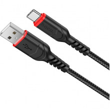 Кабель USB - Type-C, 1.0м, 3А, Hoco X59 Victory, нейлоновая оплетка, красный [HC-44937]